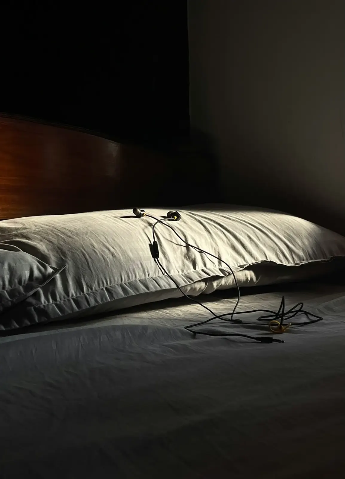 Pillow in low light during a sensory audit